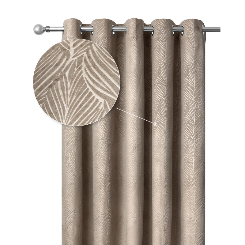Image of Emma Barclay Blackout Curtains Thermal Velvet Eyelet Twilight Stone unisex 229x229cm