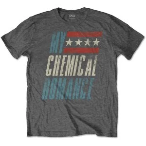 Image of My Chemical Romance - Raceway Mens Medium T-Shirt - Charcoal Grey
