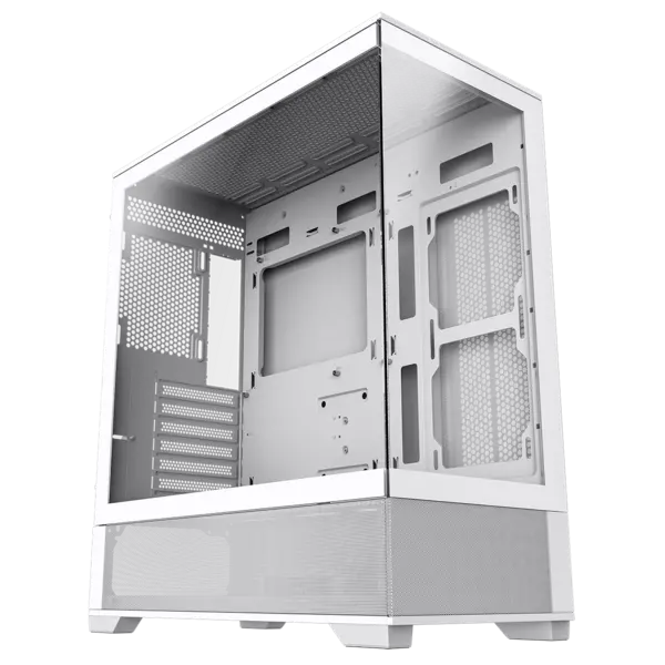 Image of GameMax Vista Mid Tower Gaming Case - White