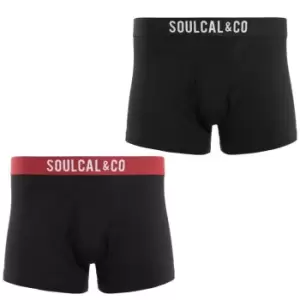 image of SoulCal 2 Pack Modal Boxers - Black