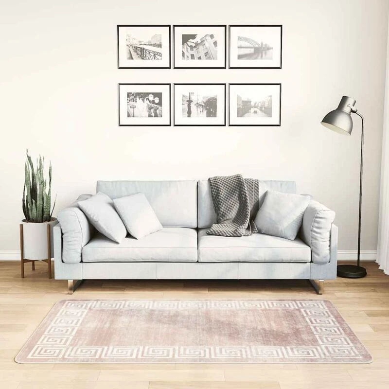 Image of VIDAXL Rug Washable 80x150cm Beige Anti Slip Vidaxl 8720286653746