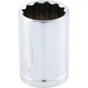 Image of Yamoto Socket Bi-hexagon 1/2" Square Drive 19MM Chrome Vanadium (12-Point)