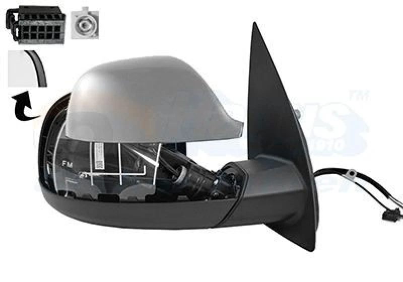 Image of VAN WEZEL Wing mirror VAN WEZEL 5789818