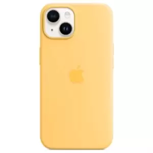 image of iPhone 14 Apple Silicone Case with MagSafe MPT23ZM/A - Sunglow