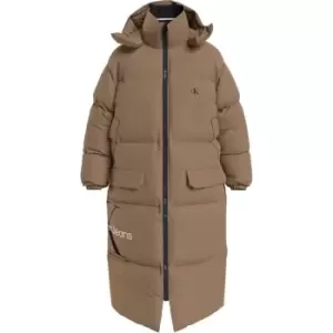 Image of Calvin Klein Jeans Essentials Non Down Long Jacket - Brown