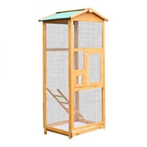 Image of PawHut Bird Cage Golden Red 630 mm x 680 mm x 1650 mm