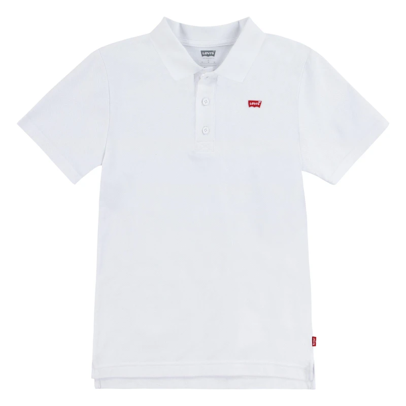 Image of Levis Kids Levis Short Sleeve Polo Shirt White W3B male 8Y
