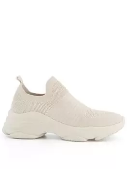 image of Dune London Evoke Pull On Knit Sport, Cream, Size 37, Women