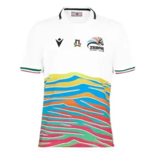 image of Macron Zebre Rugby Alternate Shirt 2021 2022 - White