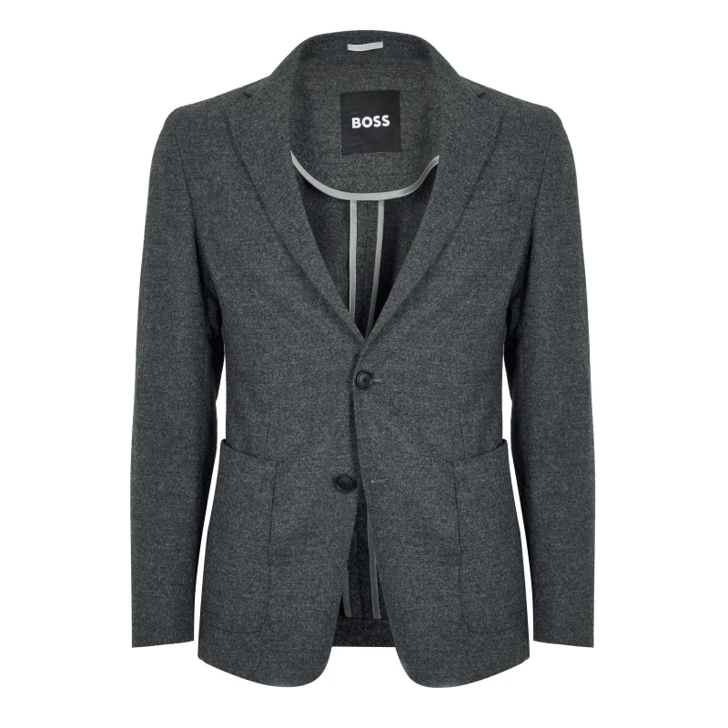 Image of Boss Mens Hanry Tailored Blazer Dark Grey male 36 (46)