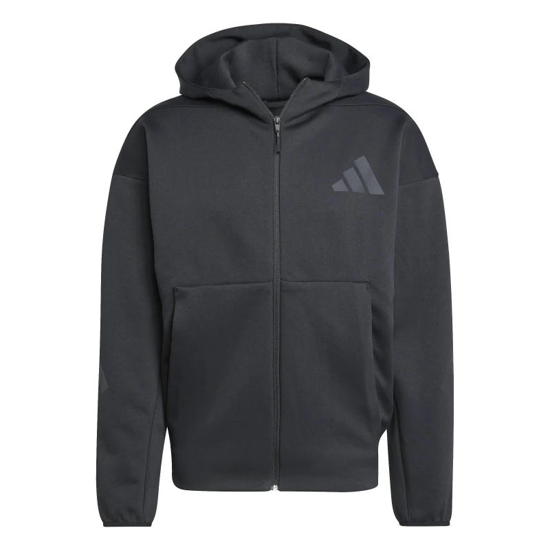 Image of adidas Z.N.E. Full-Zip Hooded Track Jacket Mens Black male 2XL