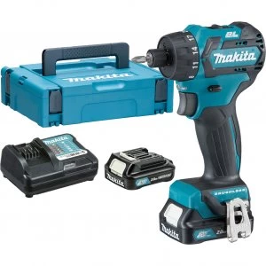 image of Makita DF032 10.8v Cordless CXT Brushless Drill Driver 2 x 2ah Li ion Charger Case