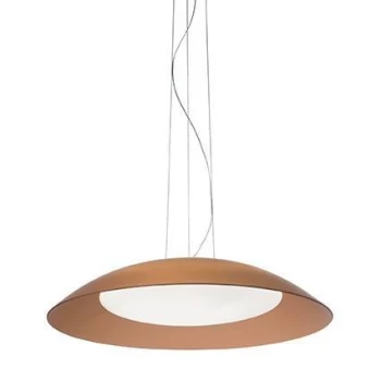 image of Lena 3 Light Dome Ceiling Pendant Brown, E27