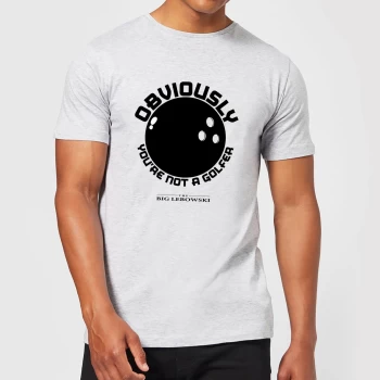 Image of The Big Lebowski Obviously You're Not A Golfer T-Shirt - Grey - XS