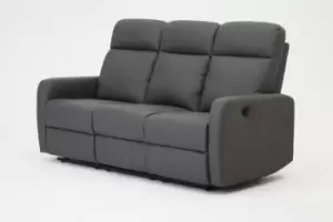 Image of Mitchell Leather 3 Seater Recliner Sofa