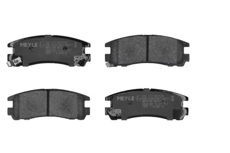 Image of MEYLE 025 217 0615/W Brake pad set Rear Axle, with acoustic wear warning, Original Quality, with anti-squeak plate Brake Pad Set,disc brake (402)