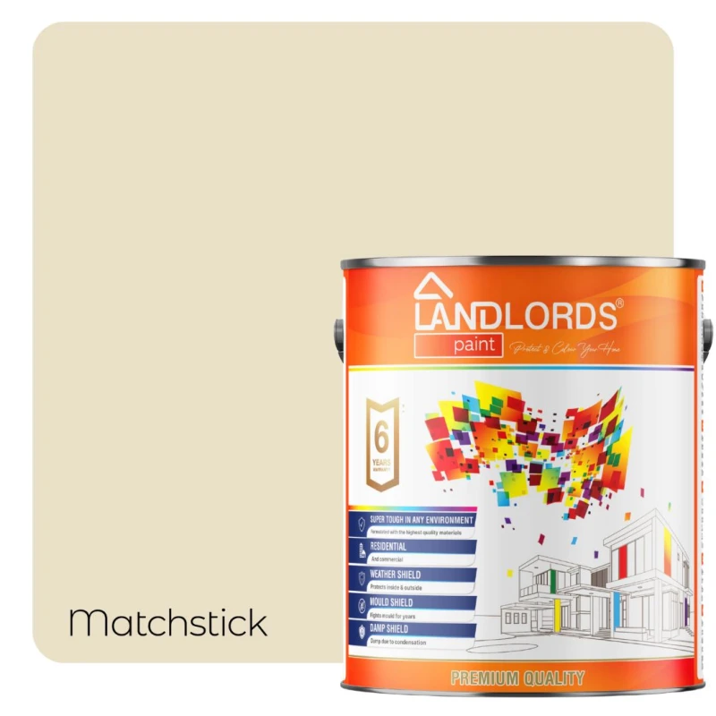 Image of LANDLORDS PAINT One Coat Paint - 10L in Matchstick Matchstick Unisex 10L