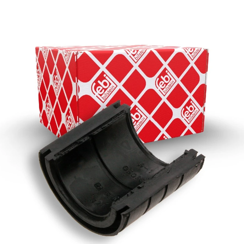 Image of FEBI BILSTEIN 05033 Stabilizer Bushes Front Axle, Elastomer Elastomer Anti-roll Bar Bush Kit (1334)