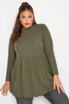 Image of Long Sleeve Peplum Top