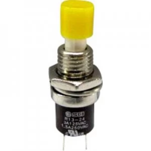 image of SCI R13 24B1 05 YE Pushbutton 250 V AC 1.5 A 1 x OnOff momentary