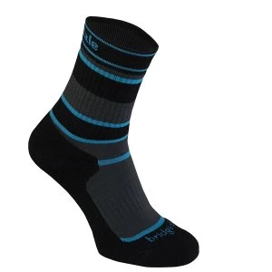 image of Bridgedale Childrens Merinofusion Hiker Socks Grey and Black Large