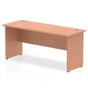 image of Trexus Desk Rectangle Panel End Leg 1600x600mm Beech Ref MI001731