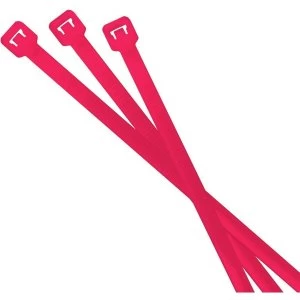 Image of Rie:sel Cable Tie's Neon Pink x25