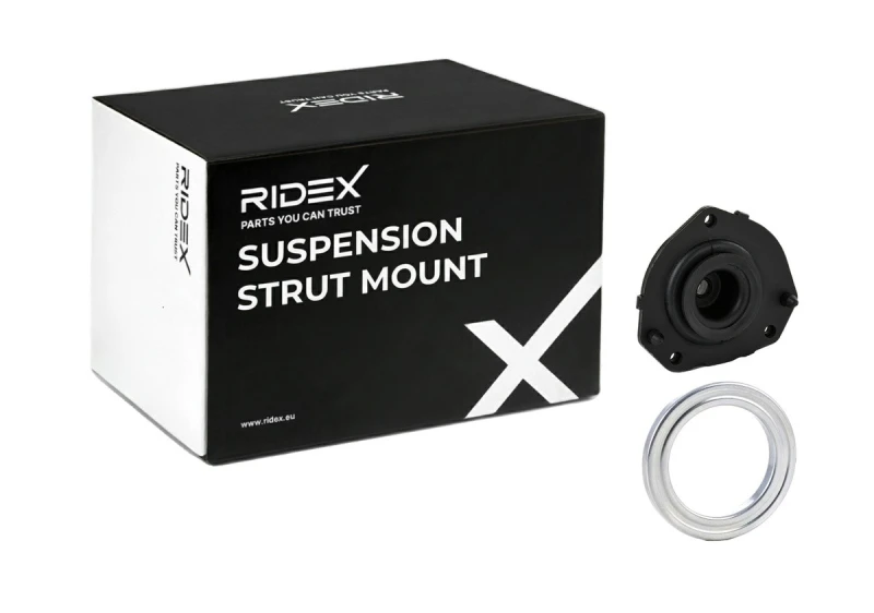Image of RIDEX 1180S0664 Top strut mount Front Axle, with rolling bearing, with gasket/seal Suspension Strut Support Bearing (1180)