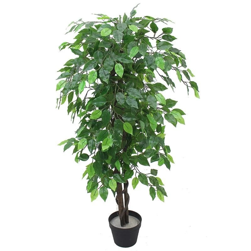 Image of Leaf 120cm Artificial Ficus Tree / Plant - Large Bushy Shape Green
