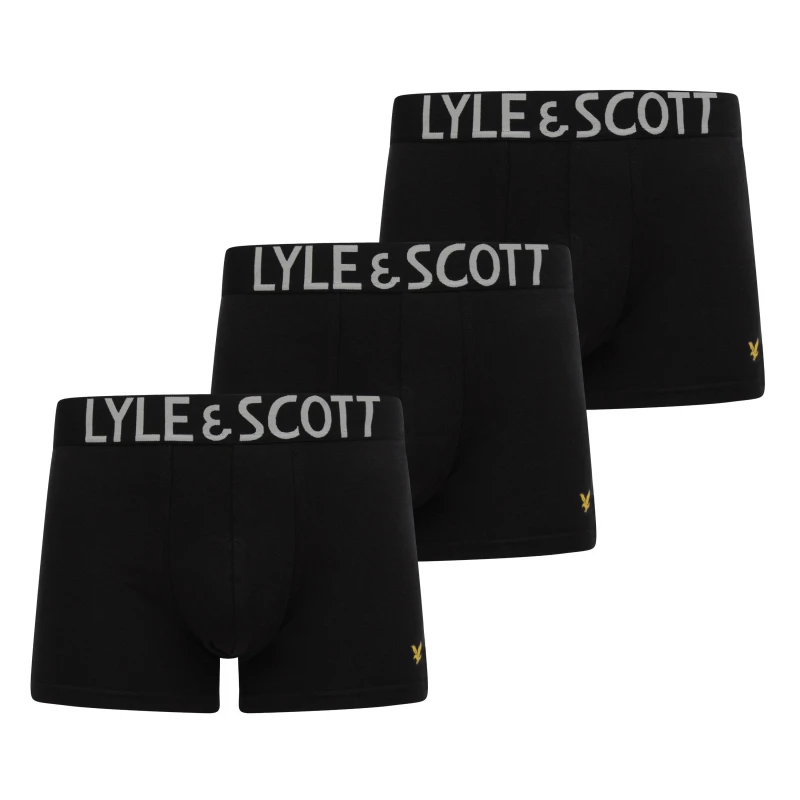 Image of Lyle and Scott Lyle Daniel 3pkTrunk - Black S