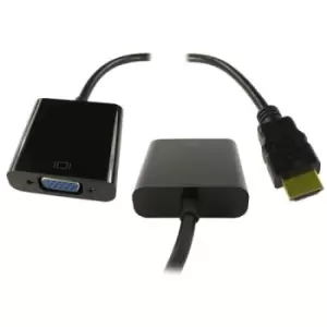 Image of Cables Direct NLHDMI-HSV01 video cable adapter HDMI VGA (D-Sub) Black