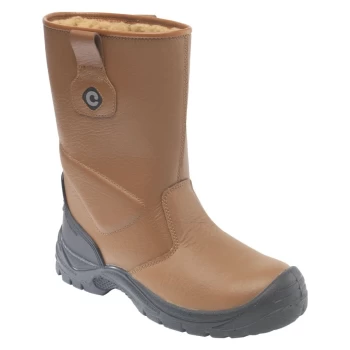 Image of 118SCM Tan Rigger Boot - S1P SRC - Size 8