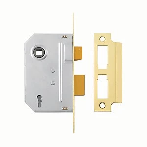 image of Yale P-M246-PB-63 2 Lever Sashlock - Brass 64mm