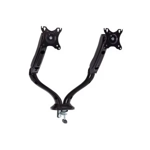 Image of ProperAV Desk PC Monitor Mount Gas Spring Dual Arm 19-27"