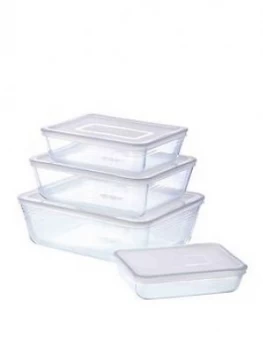 image of Pyrex 4 Piece Cook And Freeze Storage Set