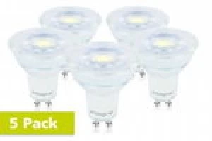 Image of Integral GU10 Glass PAR16 4.7W 53W 4000K 425lm Non-Dimmable Lamp - 5 PACK