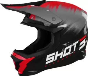 Image of Shot Furious Versus Motocross Helmet, black-red, Size L, black-red, Size L