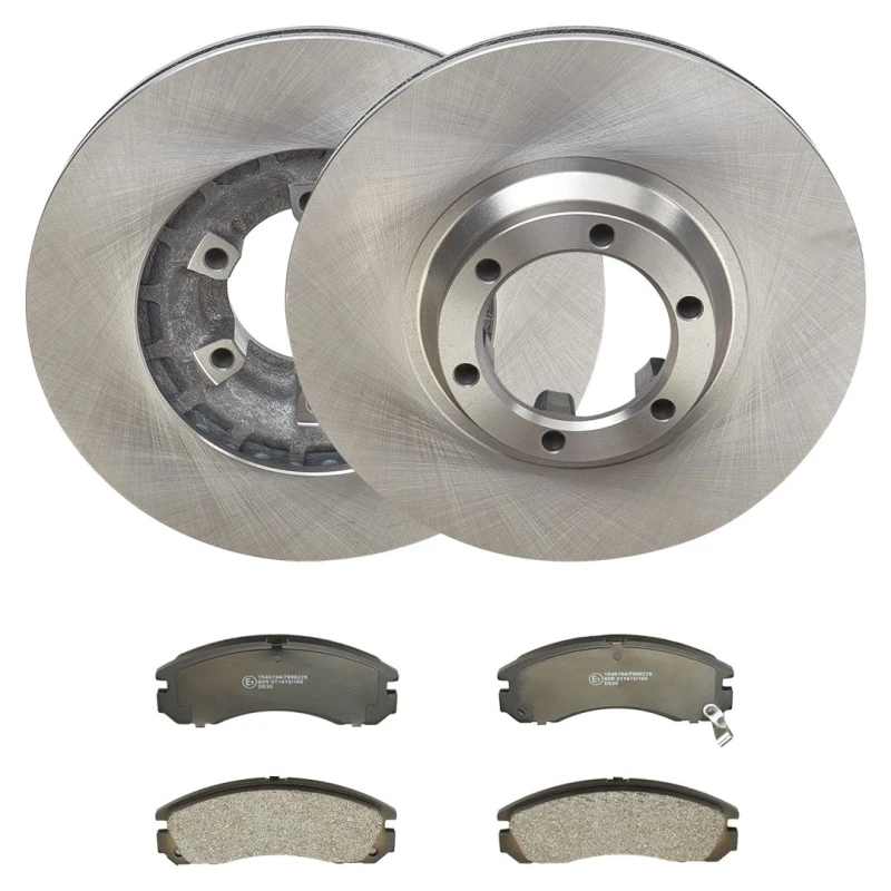 Image of RIDEX 3405B2951 Brake disc and pads set Front Axle, Brake Disc Type: Vented, with acoustic wear warning Brake Set,disc brakes (3405)