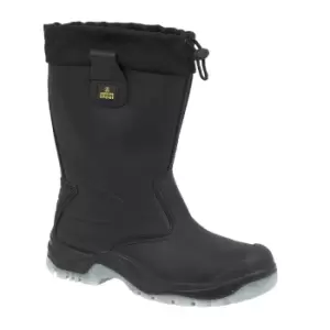 Image of Amblers Steel FS209 Safety Pull On / Mens Boots / Riggers Safety (14 UK) (Black)