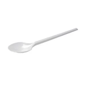 Image of Plastic Dessert Spoon White Pack of 100 0512002