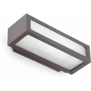 Image of 08-faro - Natron dark gray garden wall light 1 bulb