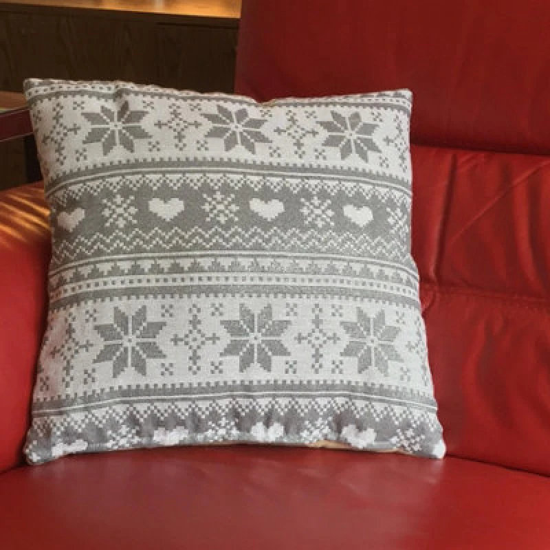 Image of Luxury Living Love Snow 18" Christmas Cushion