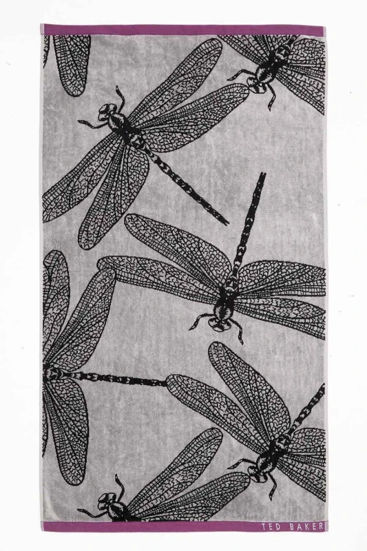 Image of Ted Baker 'Dragonfly Towels' in Black Size: Bath Sheet Black Bath Sheet Unisex 5016709686761