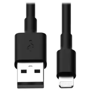 Image of Tripp Lite M100-10N-BK-10 USB-A to Lightning Sync/Charge Cables (M/M) - MFi Certified Black 10 in. (0.25 m) Pack of 10