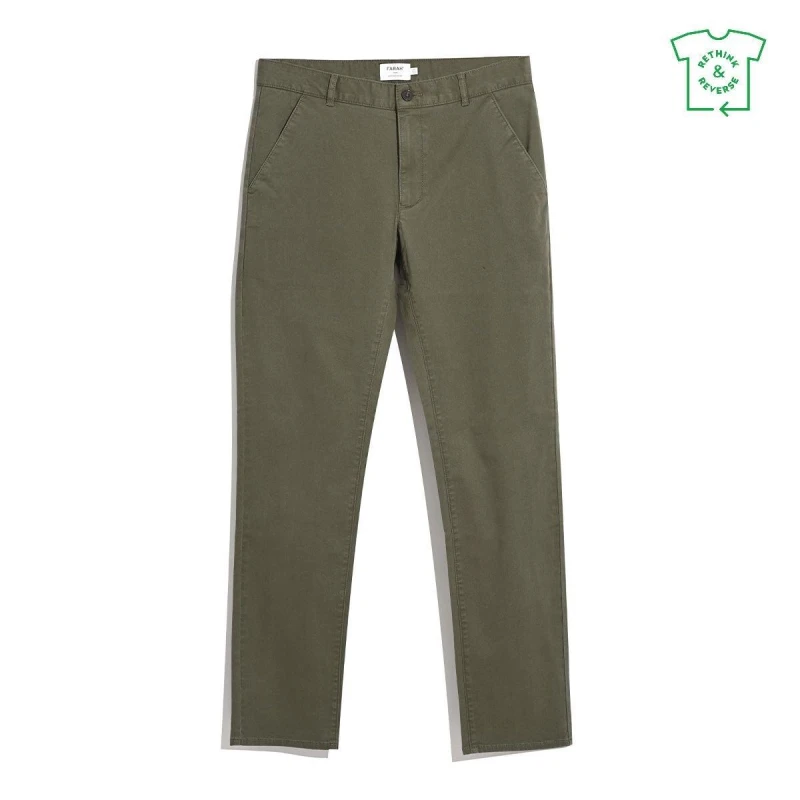 Image of Farah Elm Slim Chinos Olive Green 390 male 30W S