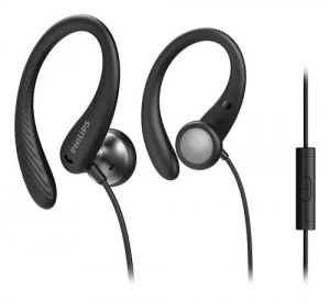Image of A1105 Sports Earhooks with Mic Black