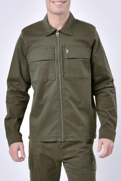 image of Luke 1977 Mashed 4 Pocket Jacket - Dark Green, Dark Green, Size 3XL, Men