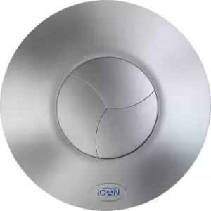 image of Airflow Extractor Fan Cover iCON30 in Silver ABS