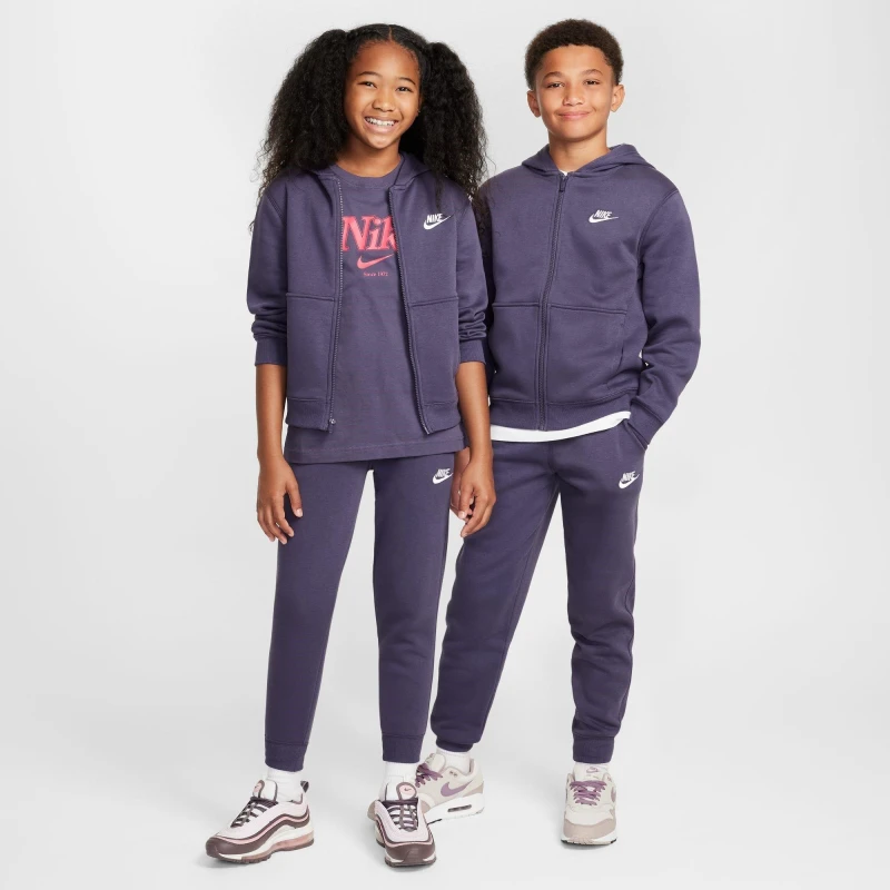 Image of Nike Fleece Tracksuit Junior Boys Dark Raisin male 9-10 Yrs