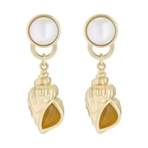 Image of Ted Baker Solele Spiral Shell Drop Earrings